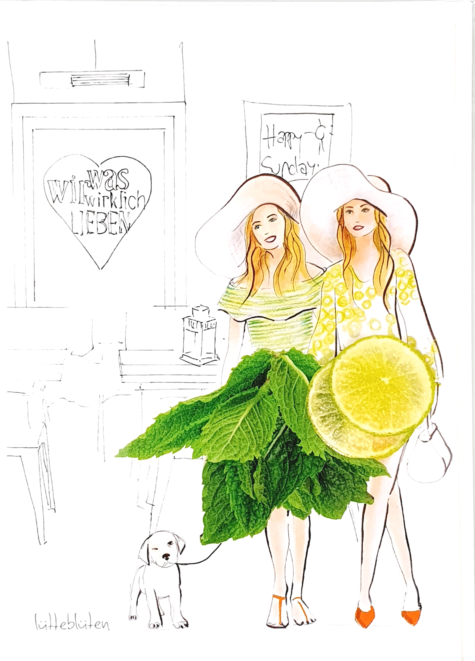 Grußkarte "Pure Frische" inkl. Umschlag