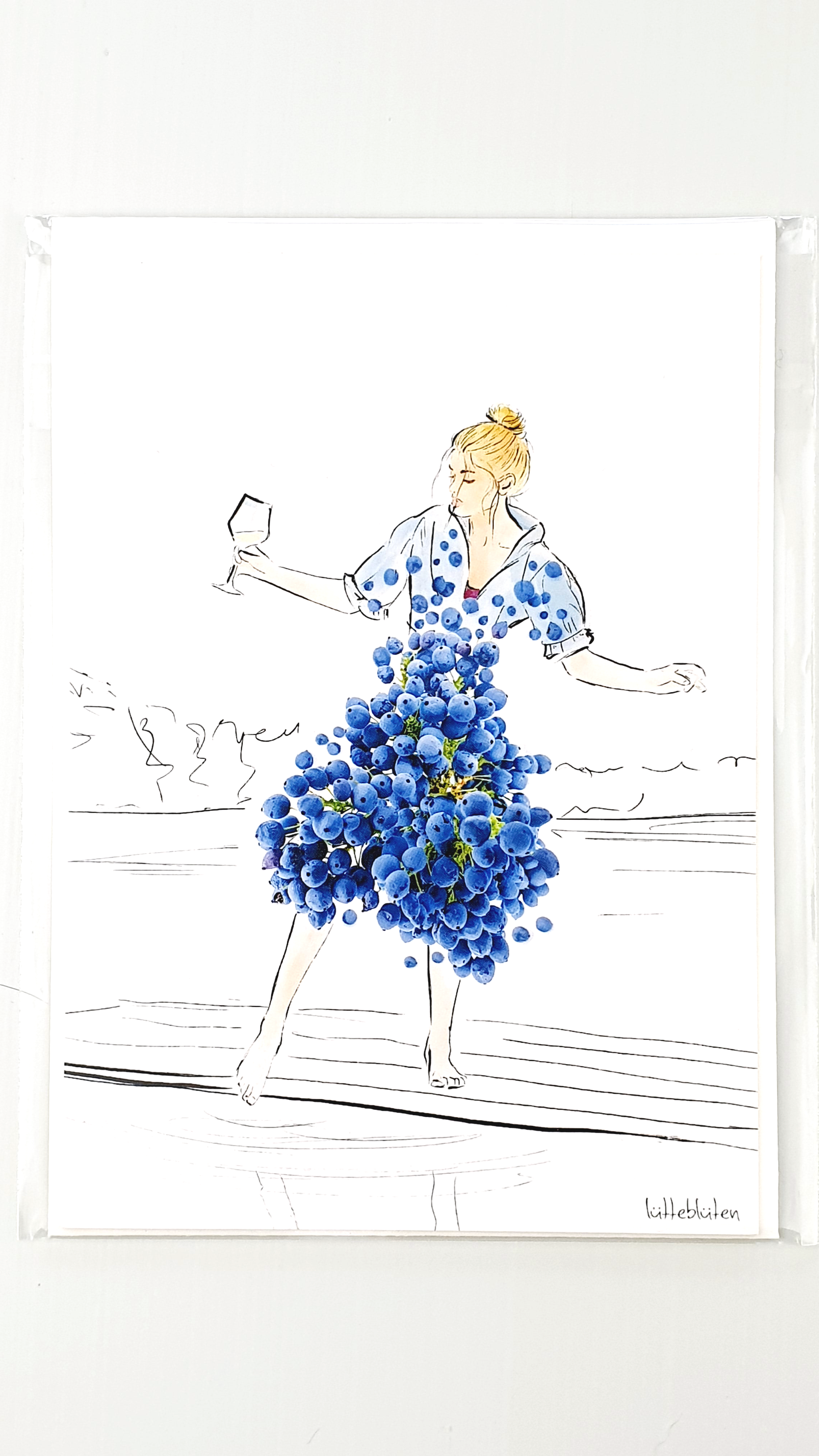 Grußkarte "Wie erfrischend" inkl. Umschlag