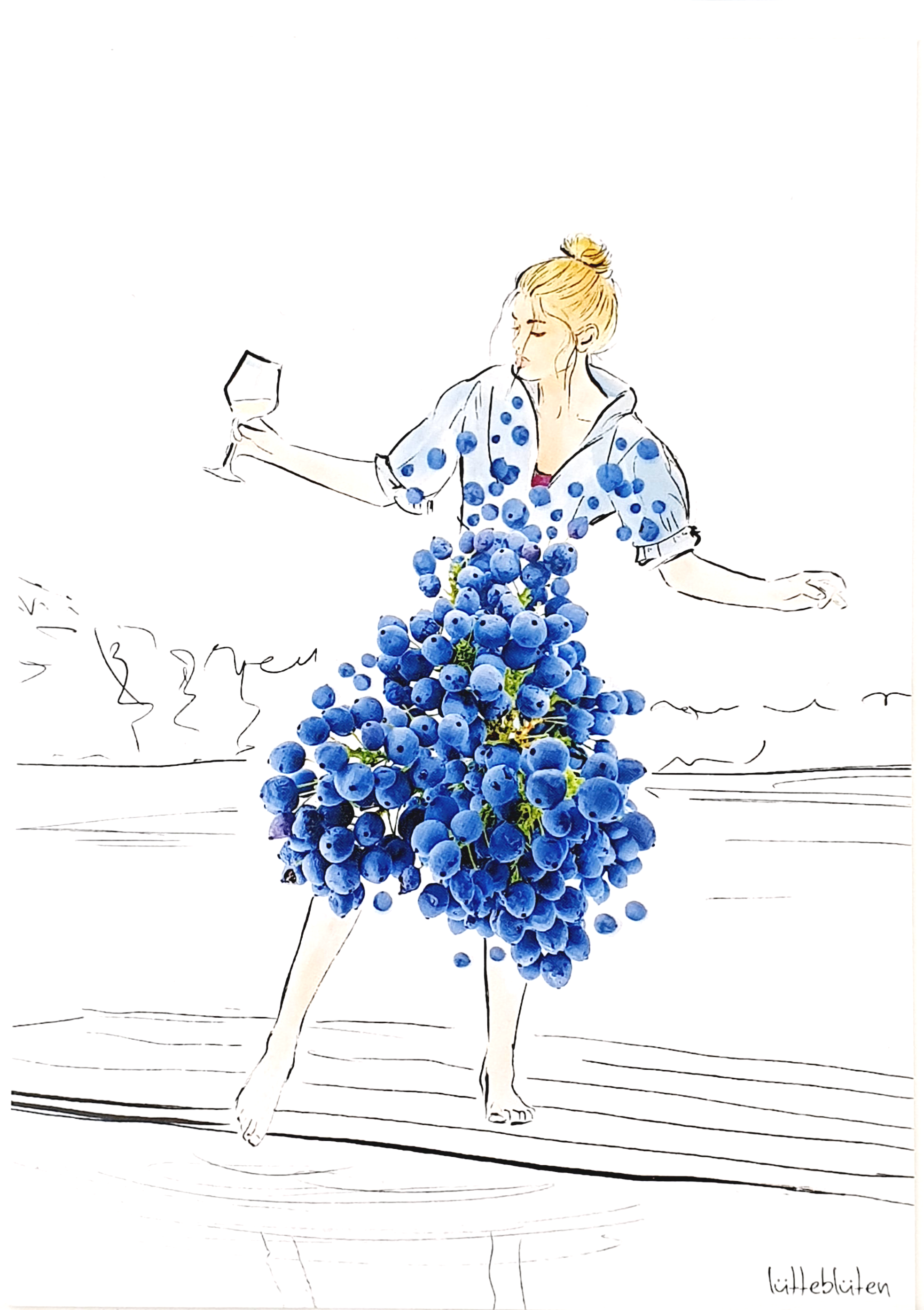 Grußkarte "Wie erfrischend" inkl. Umschlag