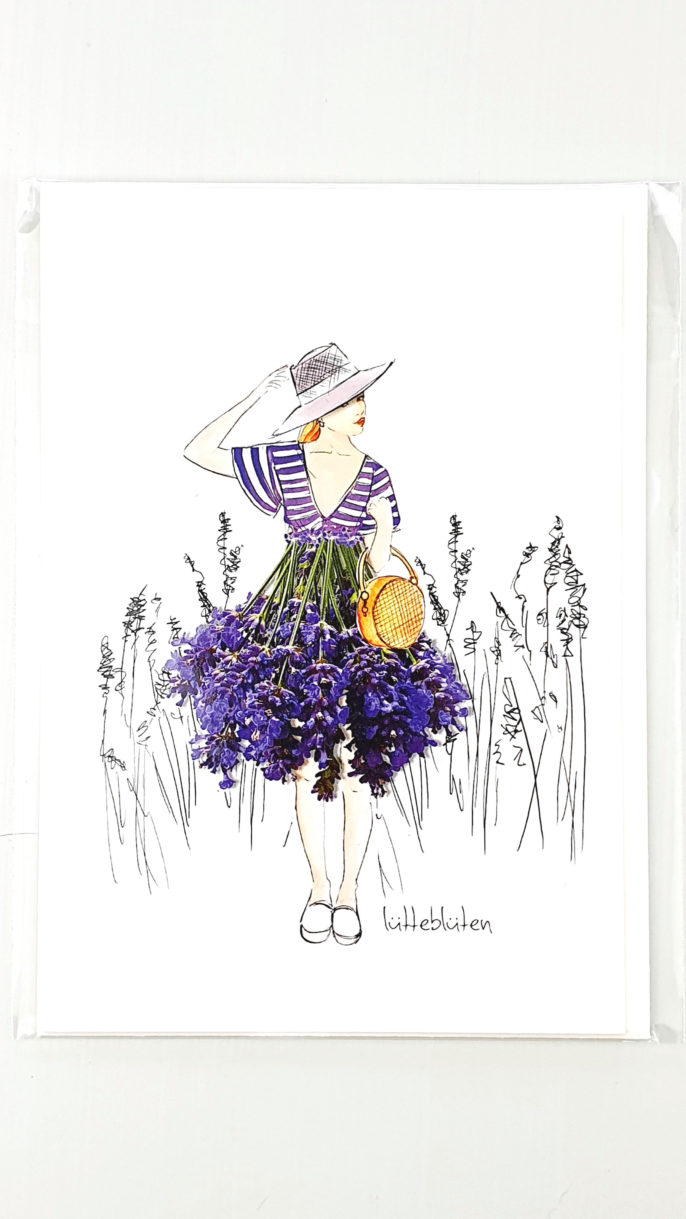 Grußkarte "Ich liebe die Provence" inkl. Umschlag