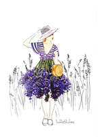 Grußkarte "Ich liebe die Provence" inkl. Umschlag