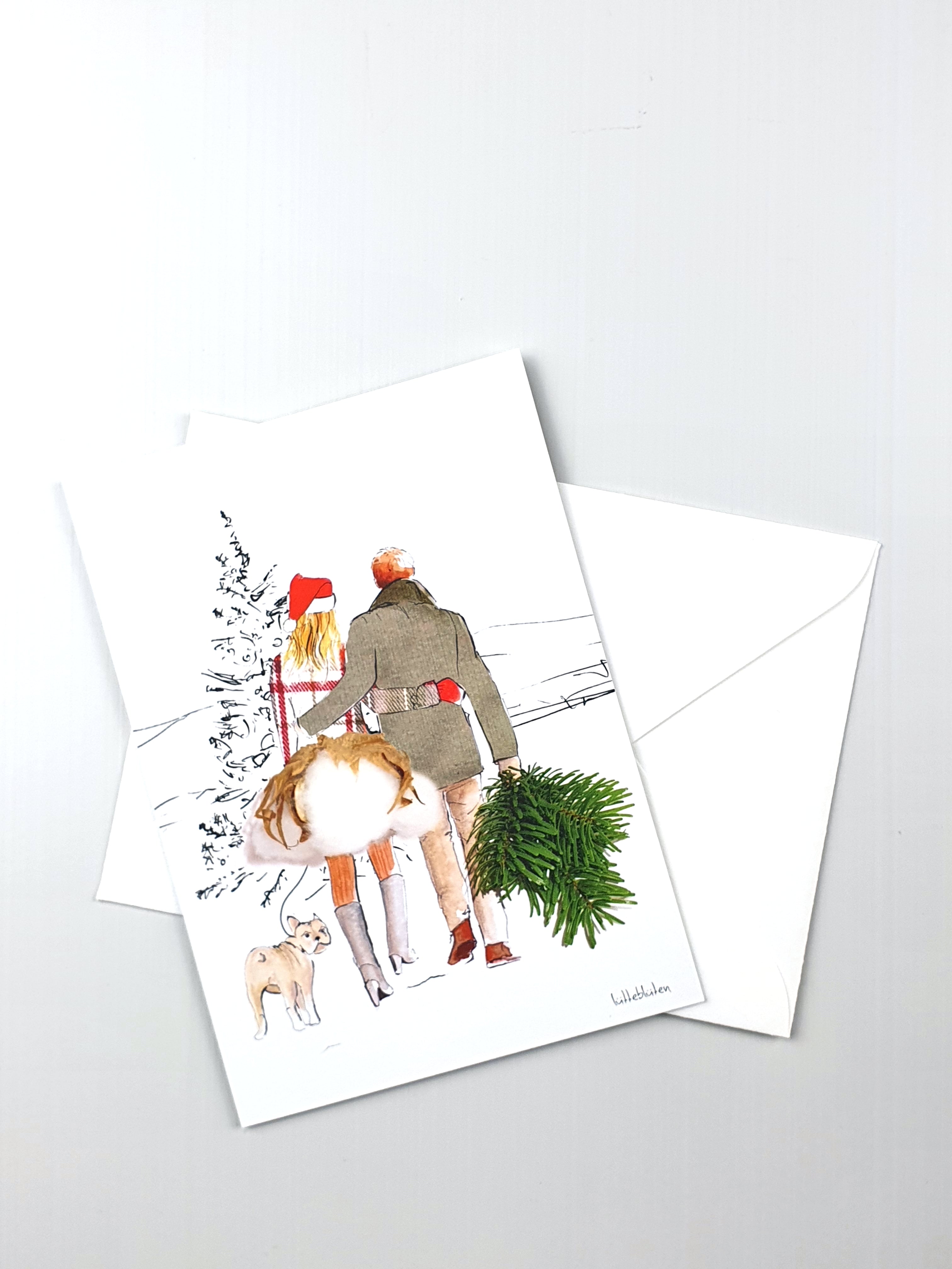 Grußkarte "Gemütliche Weihnachtszeit" inkl. Umschlag