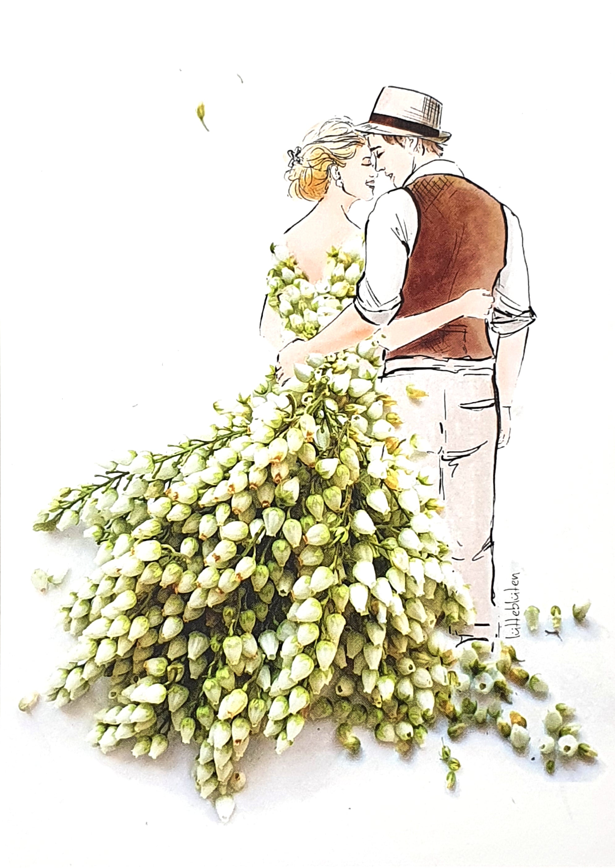 Grußkarte "Hochzeit im Mai" inkl. Umschlag