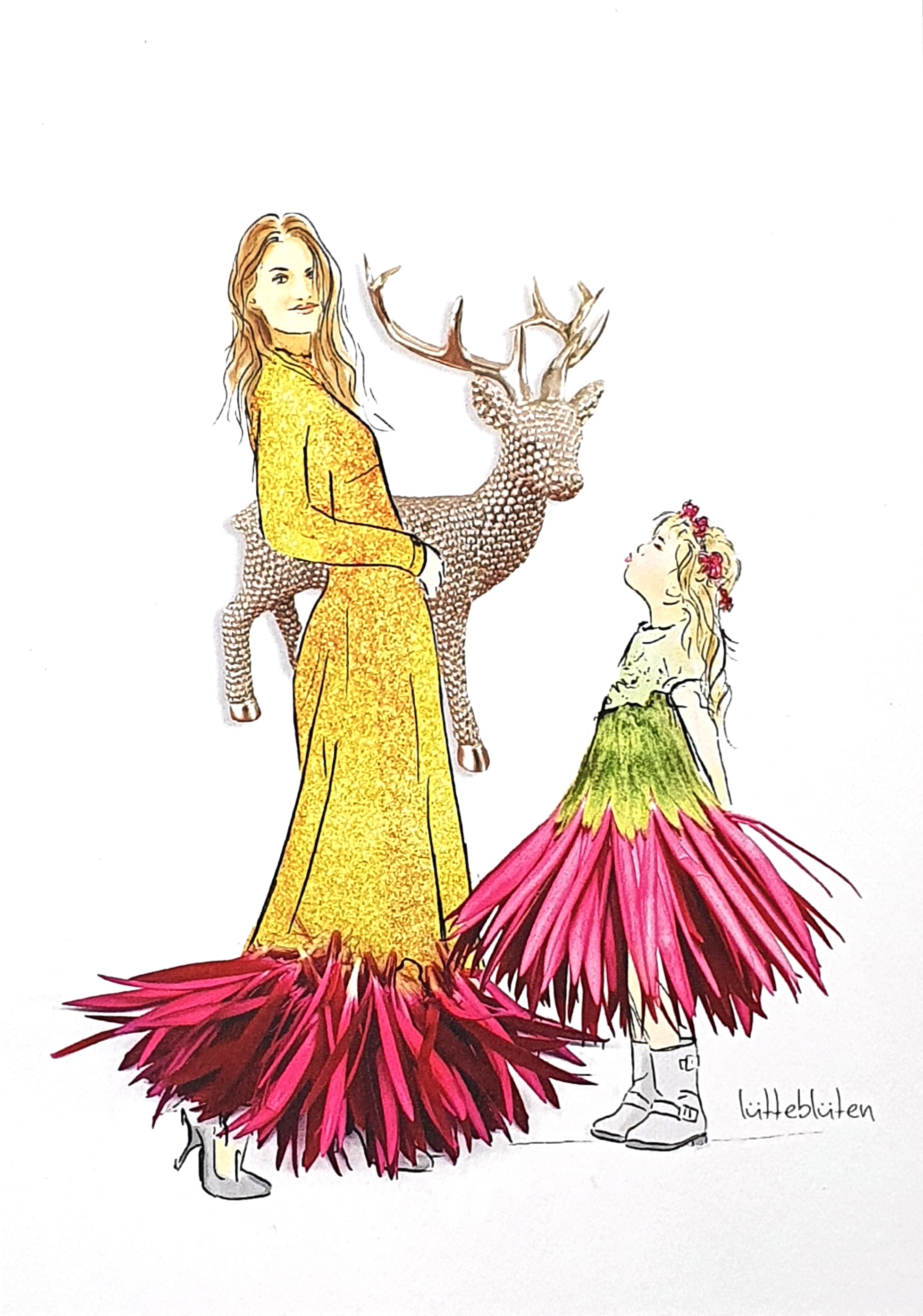 Grußkarte "Schau mal der Elch" inkl. Umschlag