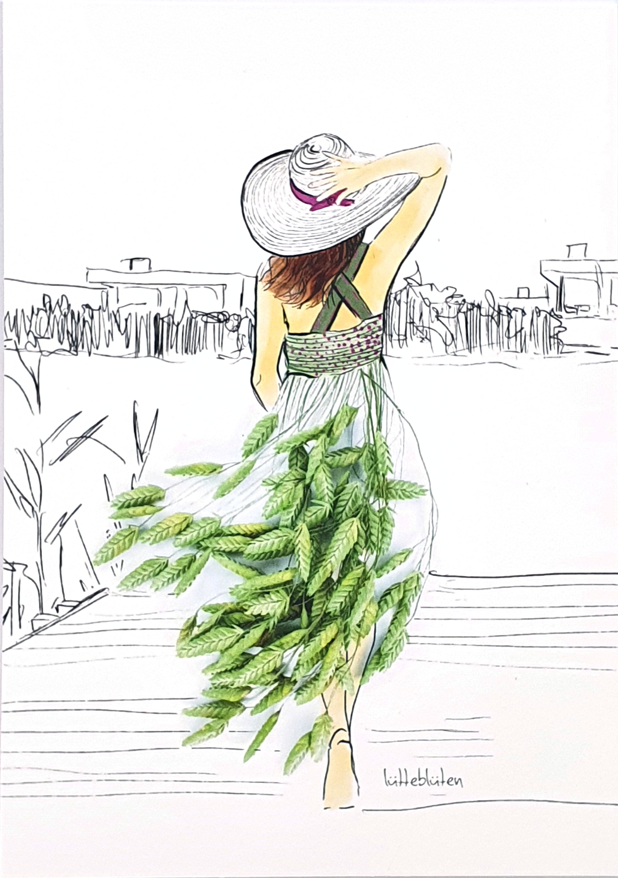 Grußkarte "Endlich angekommen" inkl. Umschlag