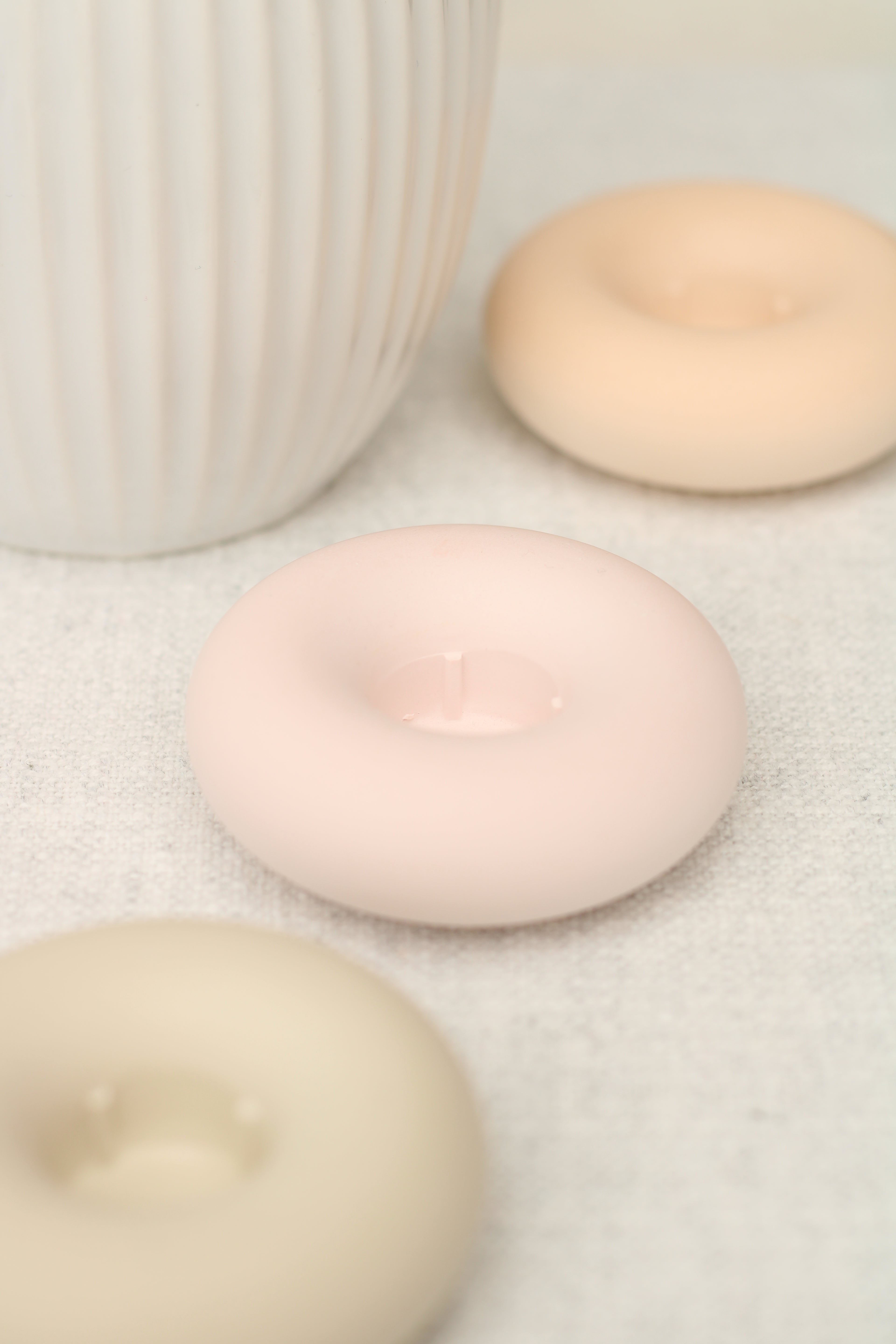 Kerzenhalter Donut |  verschiedene Farben