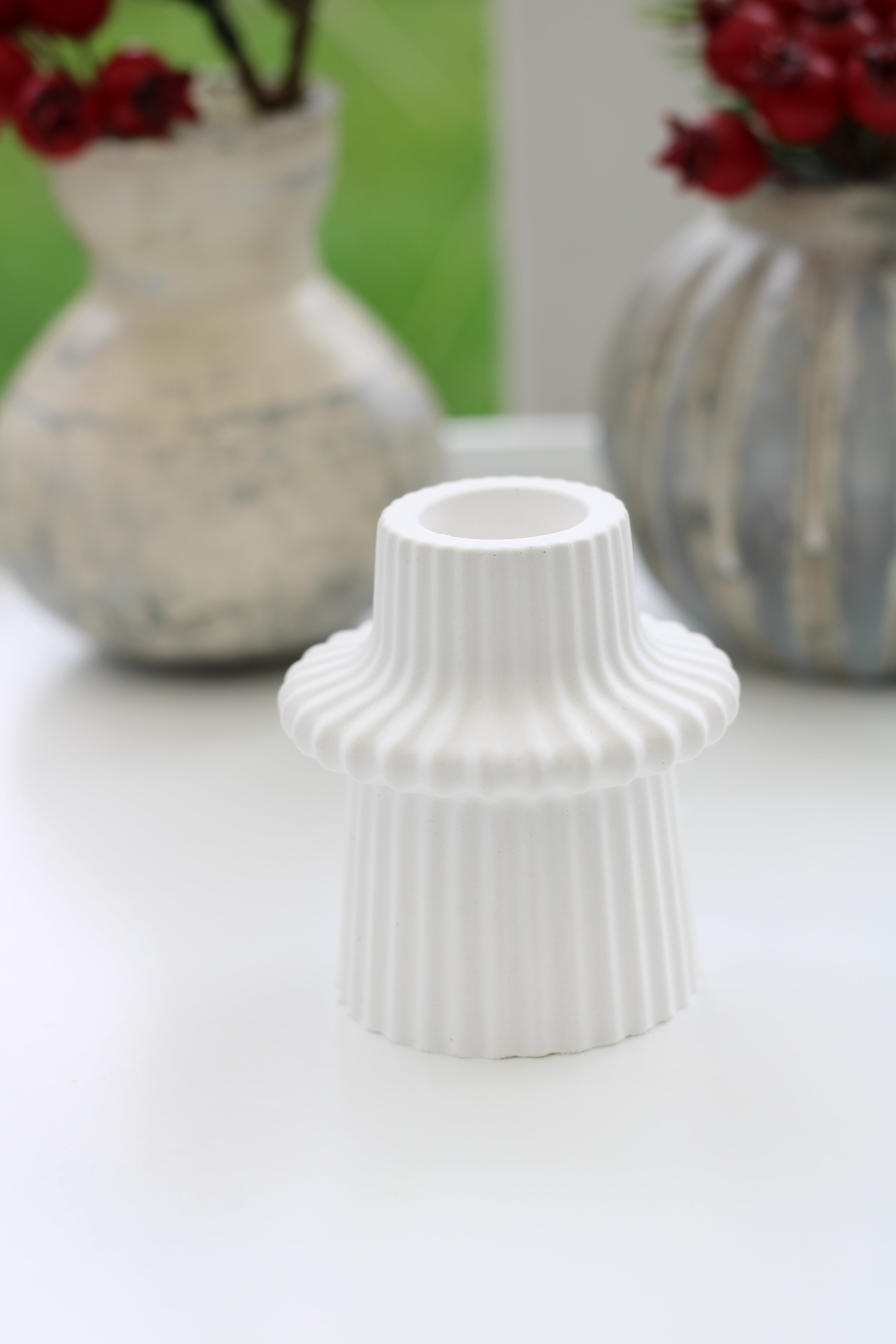 Kerzenhalter | gerippt groß