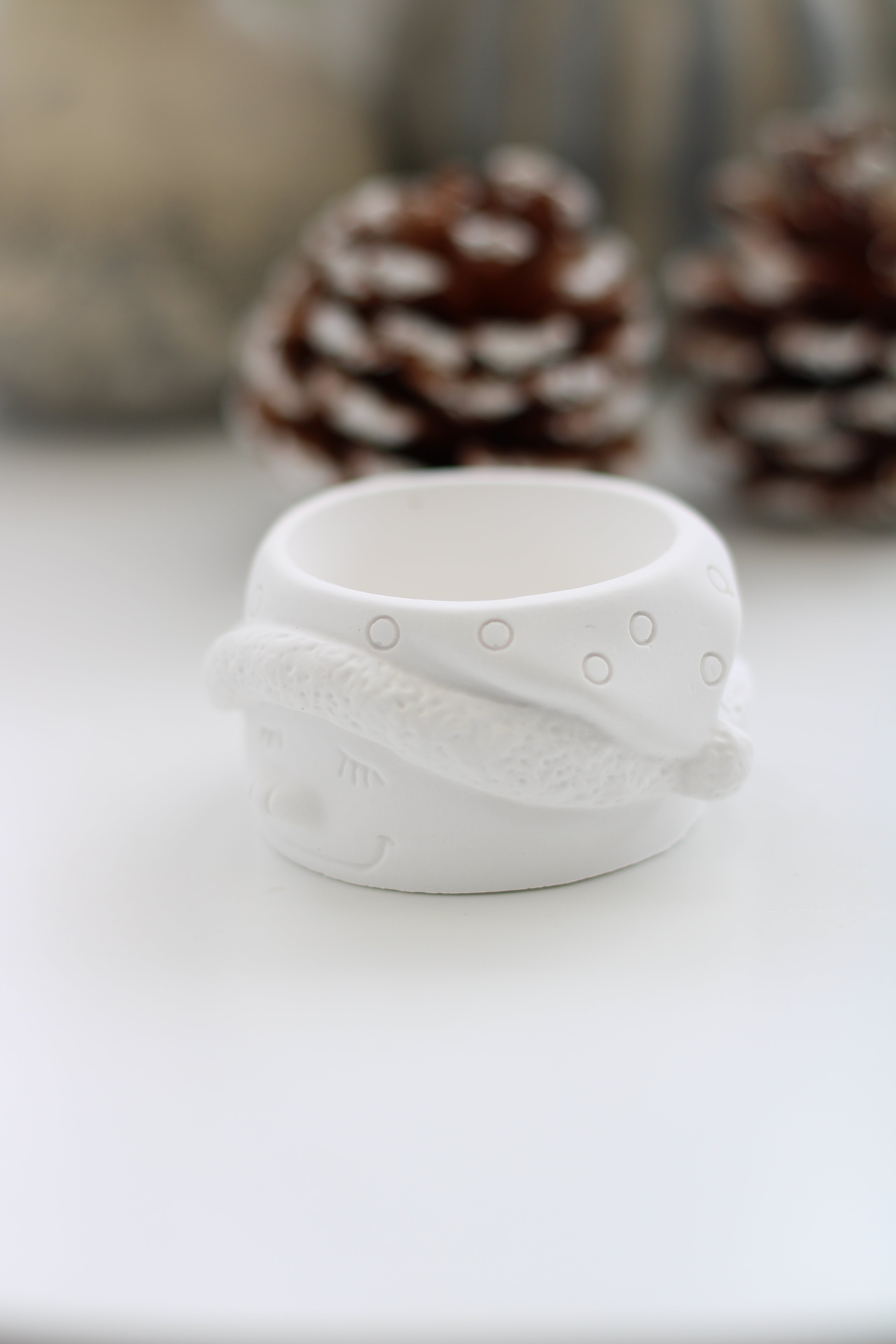 Teelichthalter | Schneemann