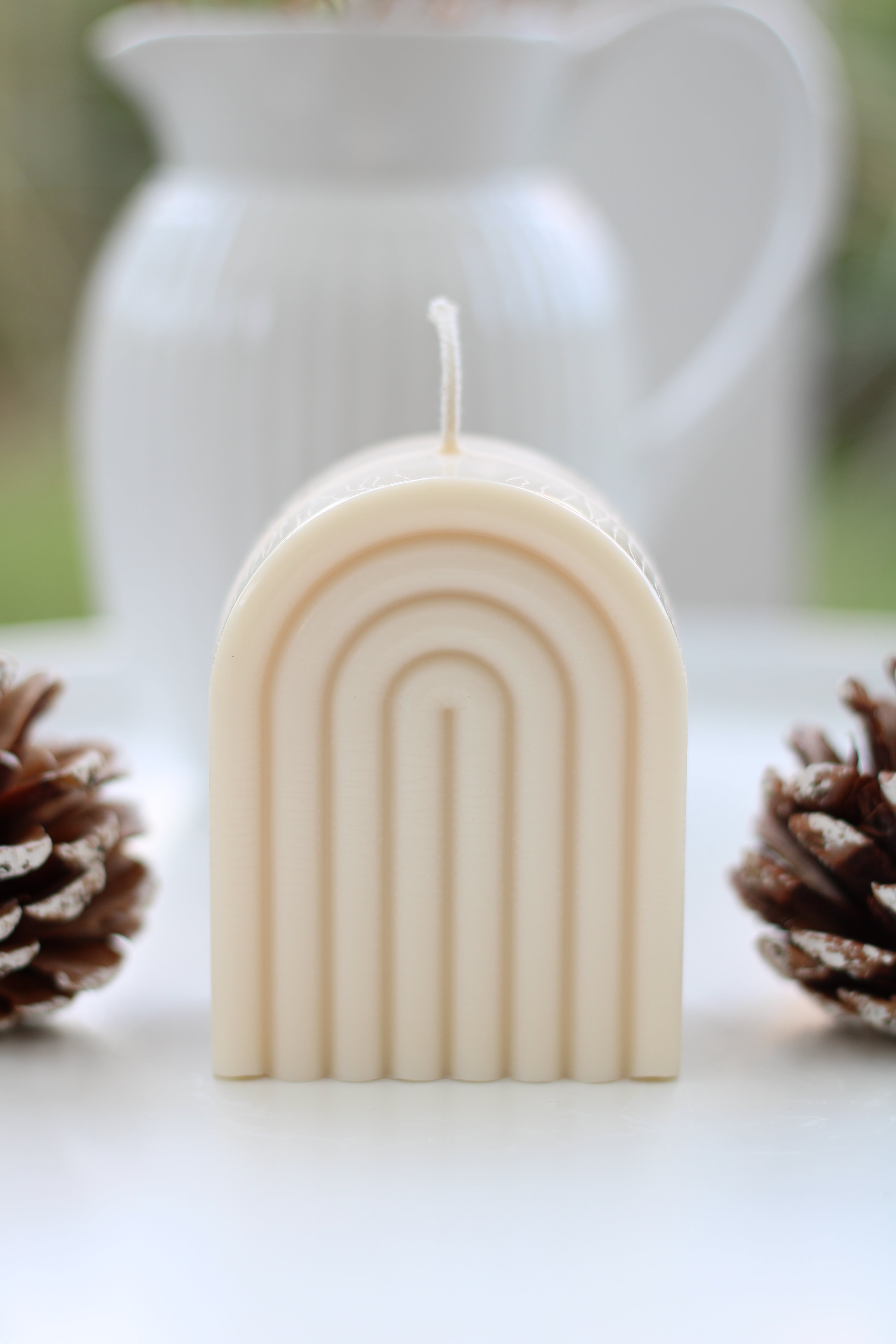 Regenbagen Kerze