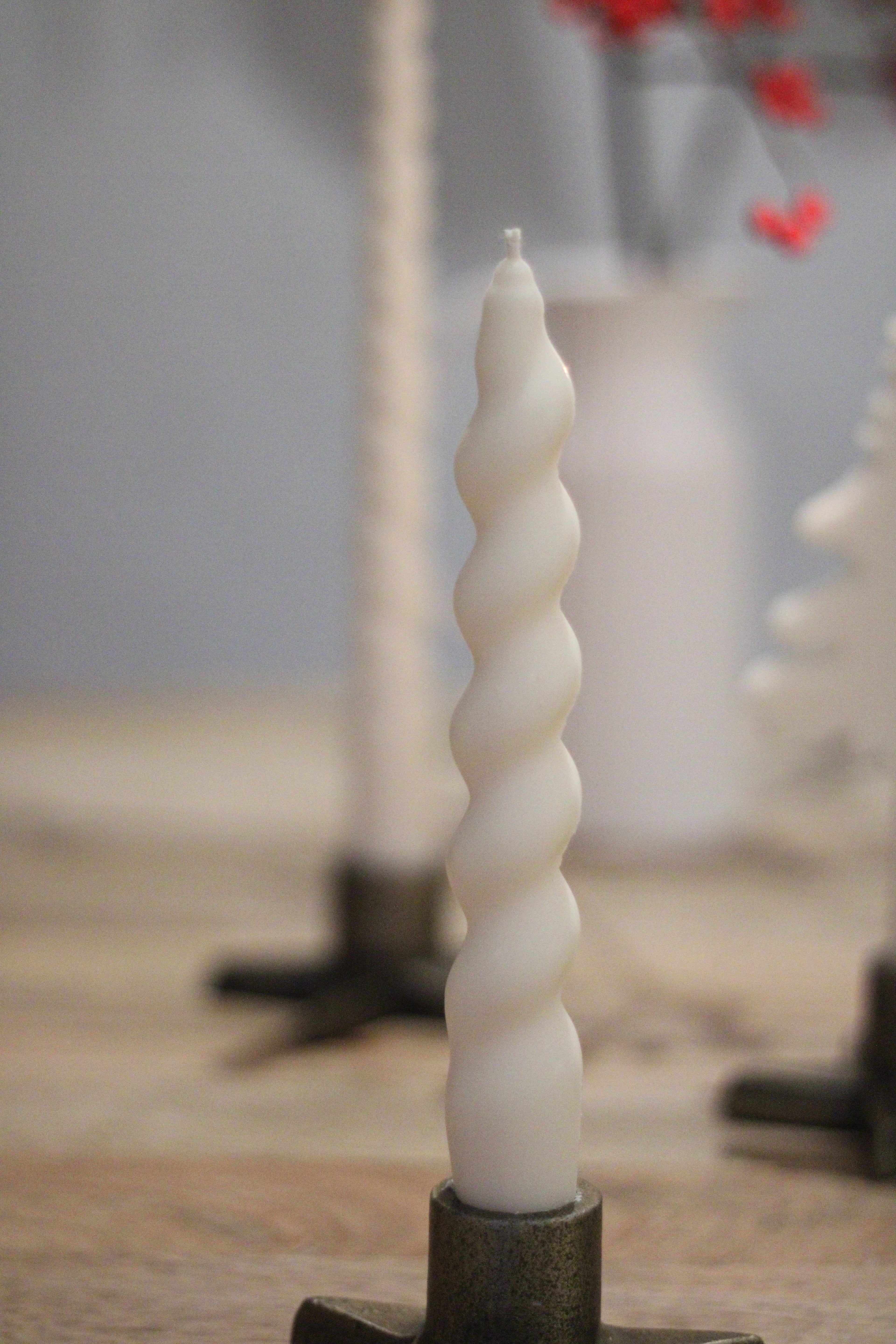 Stabkerze klein gedreht