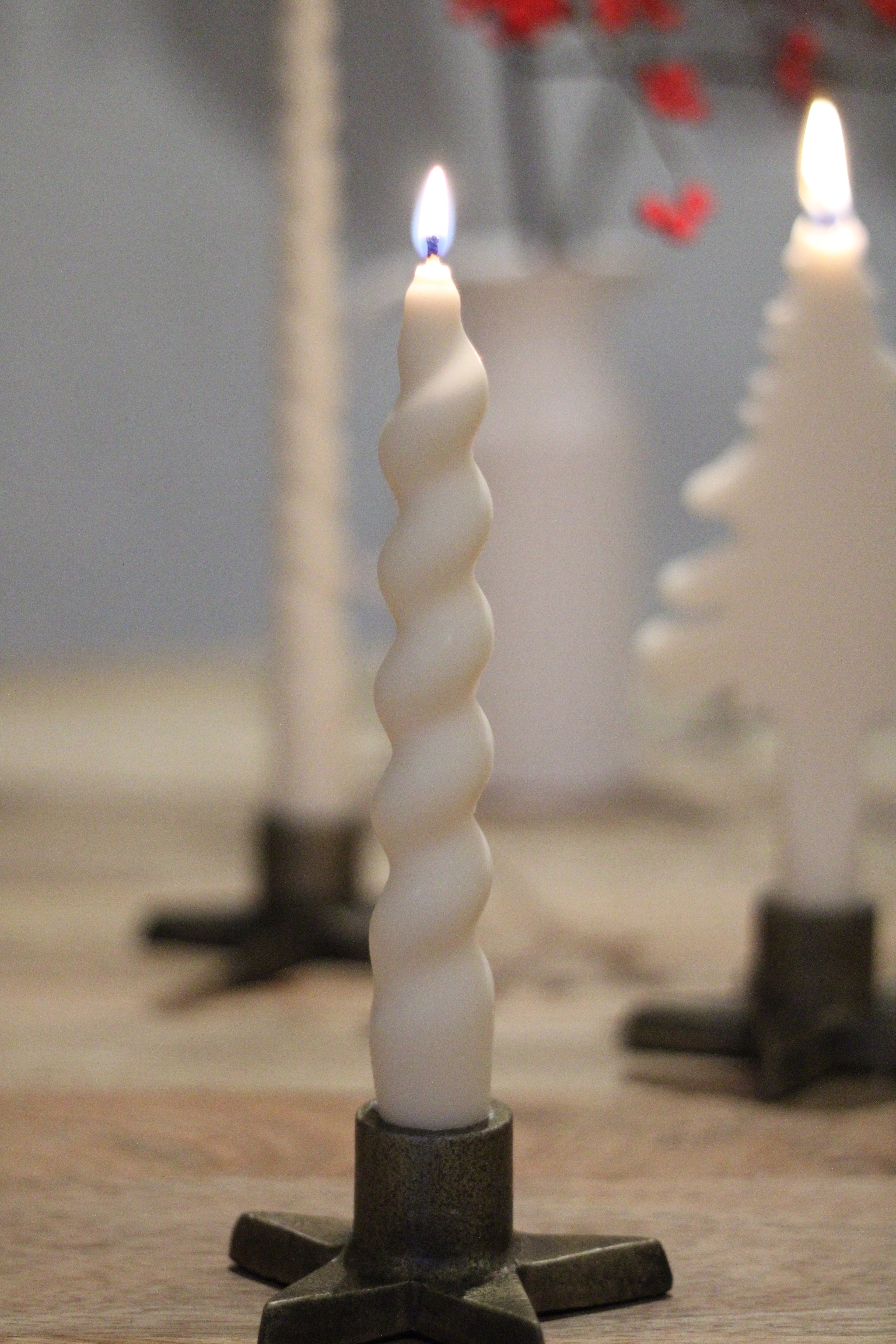 Stabkerze klein gedreht