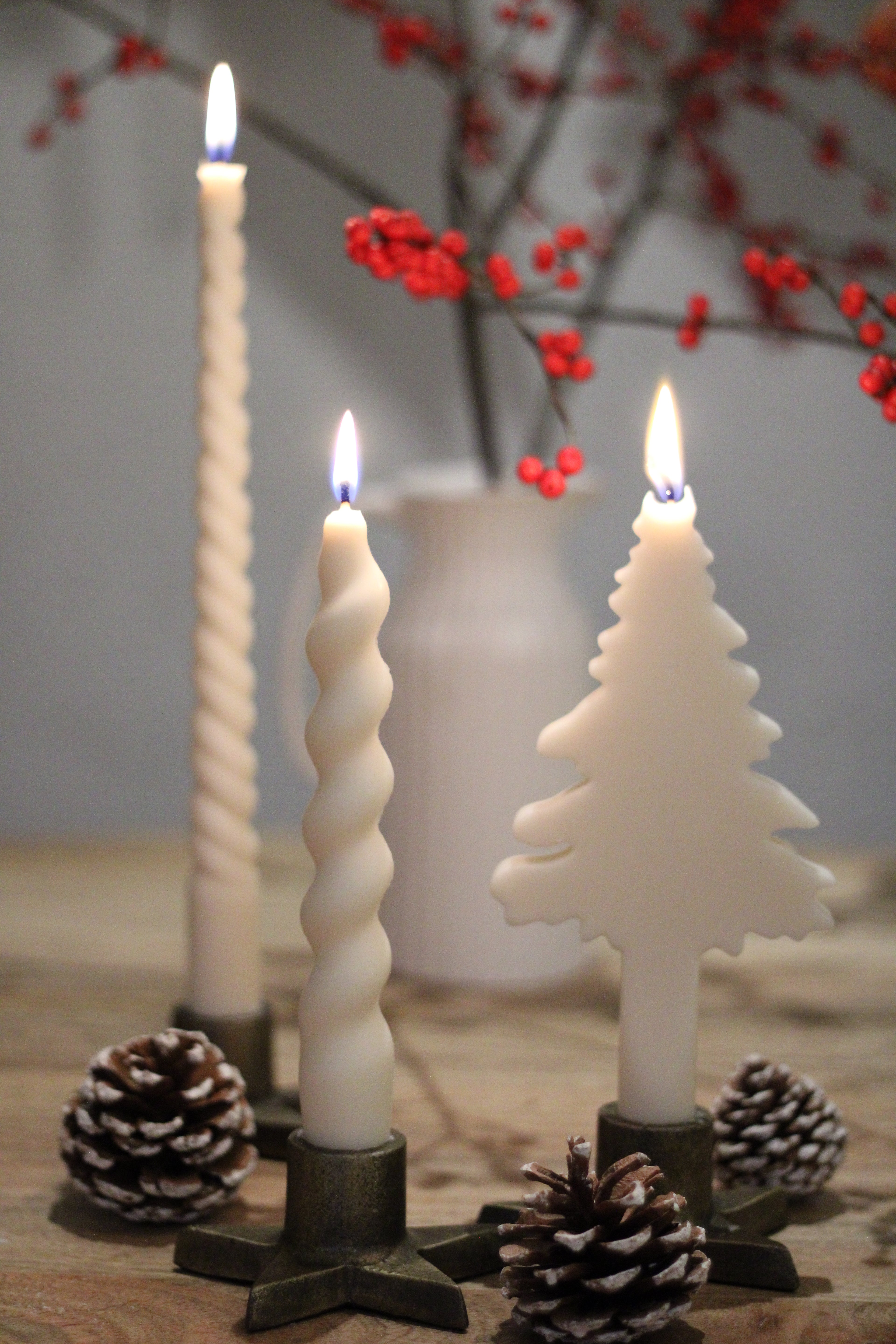 Stabkerze klein gedreht