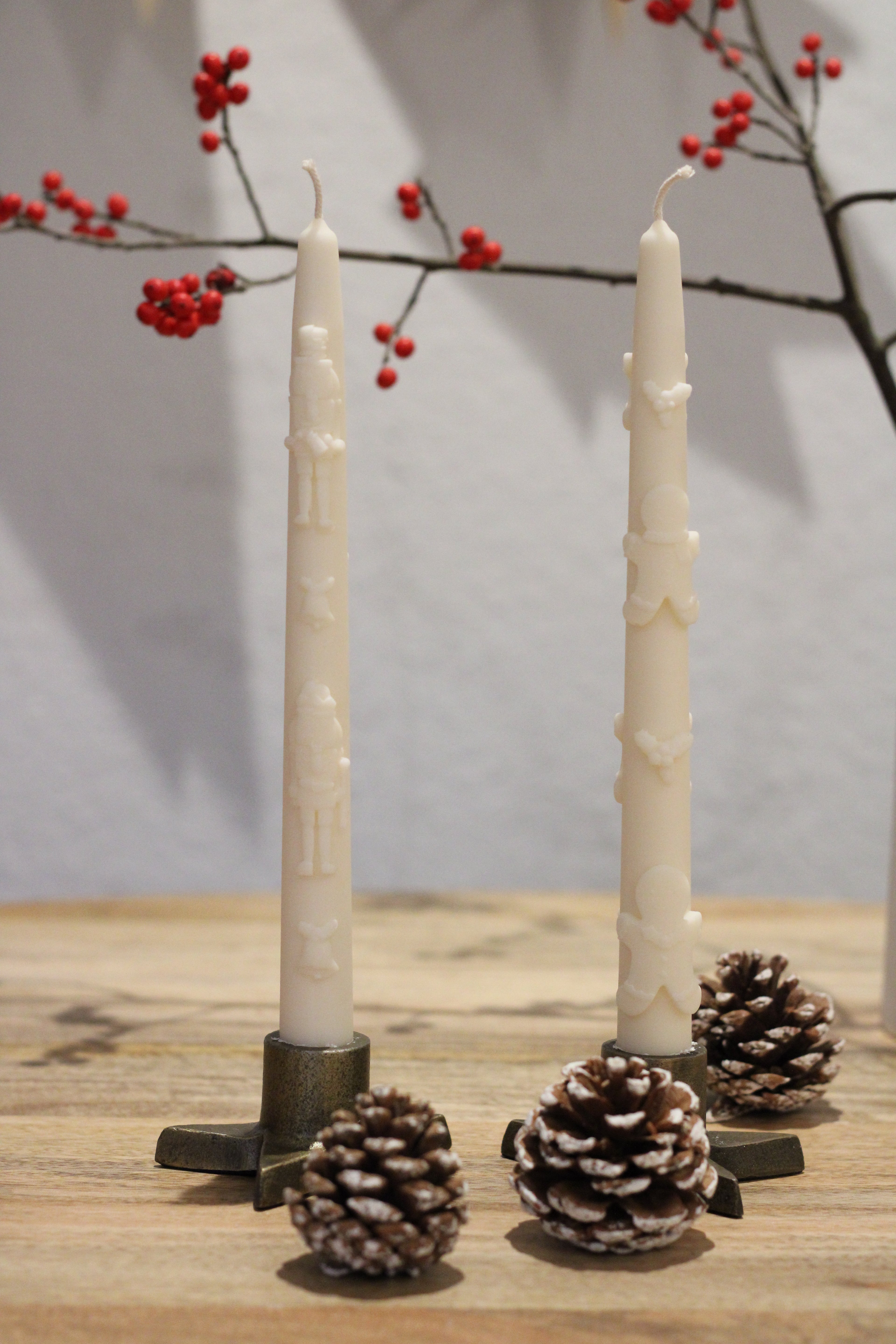 Stabkerze Lebkuchenmann / Nussknacker