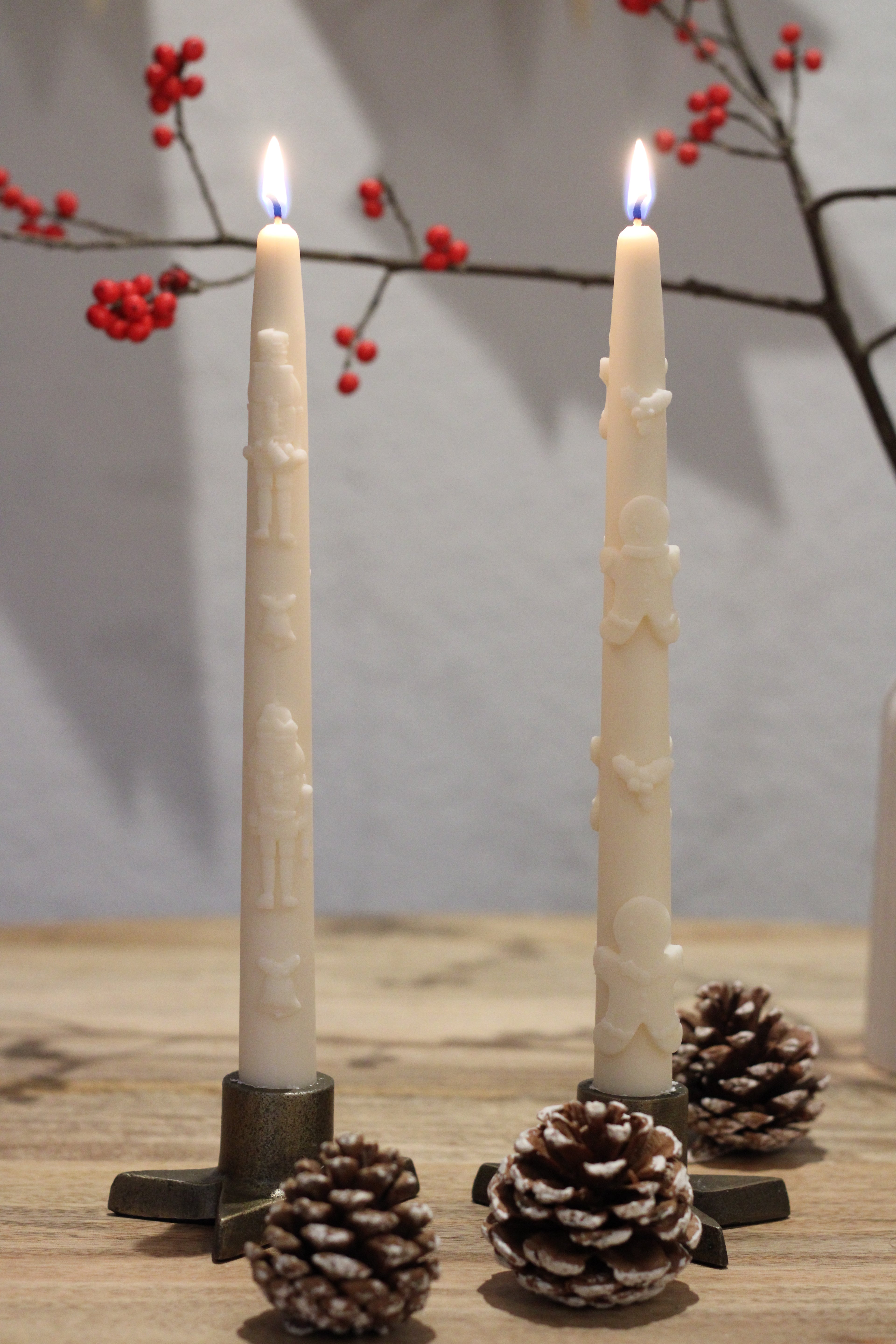 Stabkerze Lebkuchenmann / Nussknacker