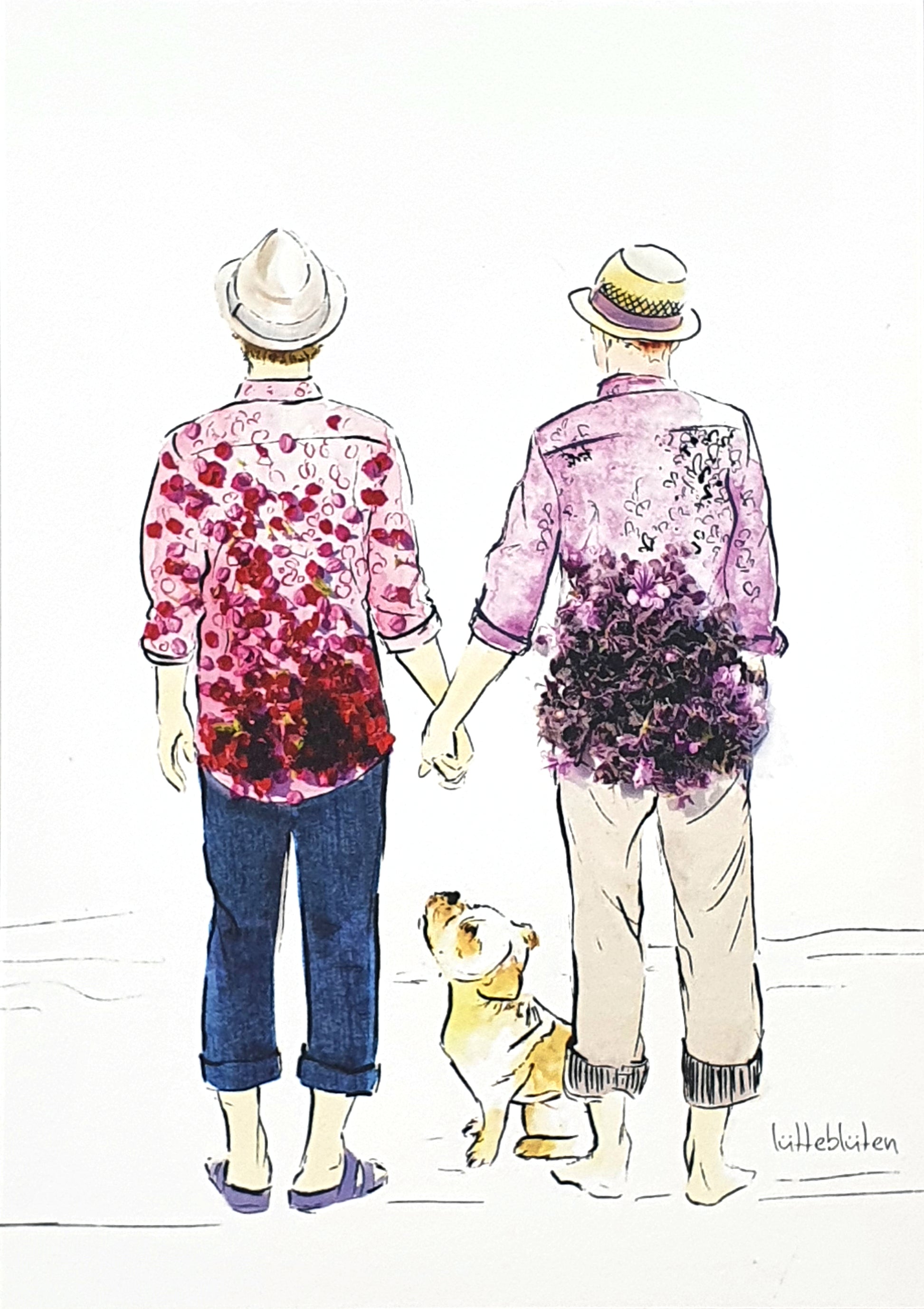 Grußkarte "Love is Love" inkl. Umschlag