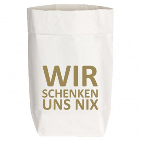 Paperbag Small - WIR SCHENKEN UNS NIX
