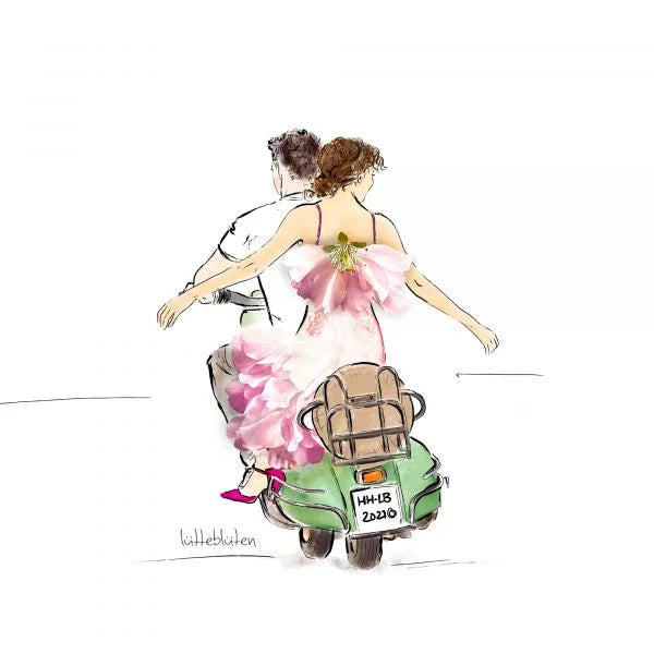 Grußkarte "Sonntagsfahrt" inkl. Umschlag