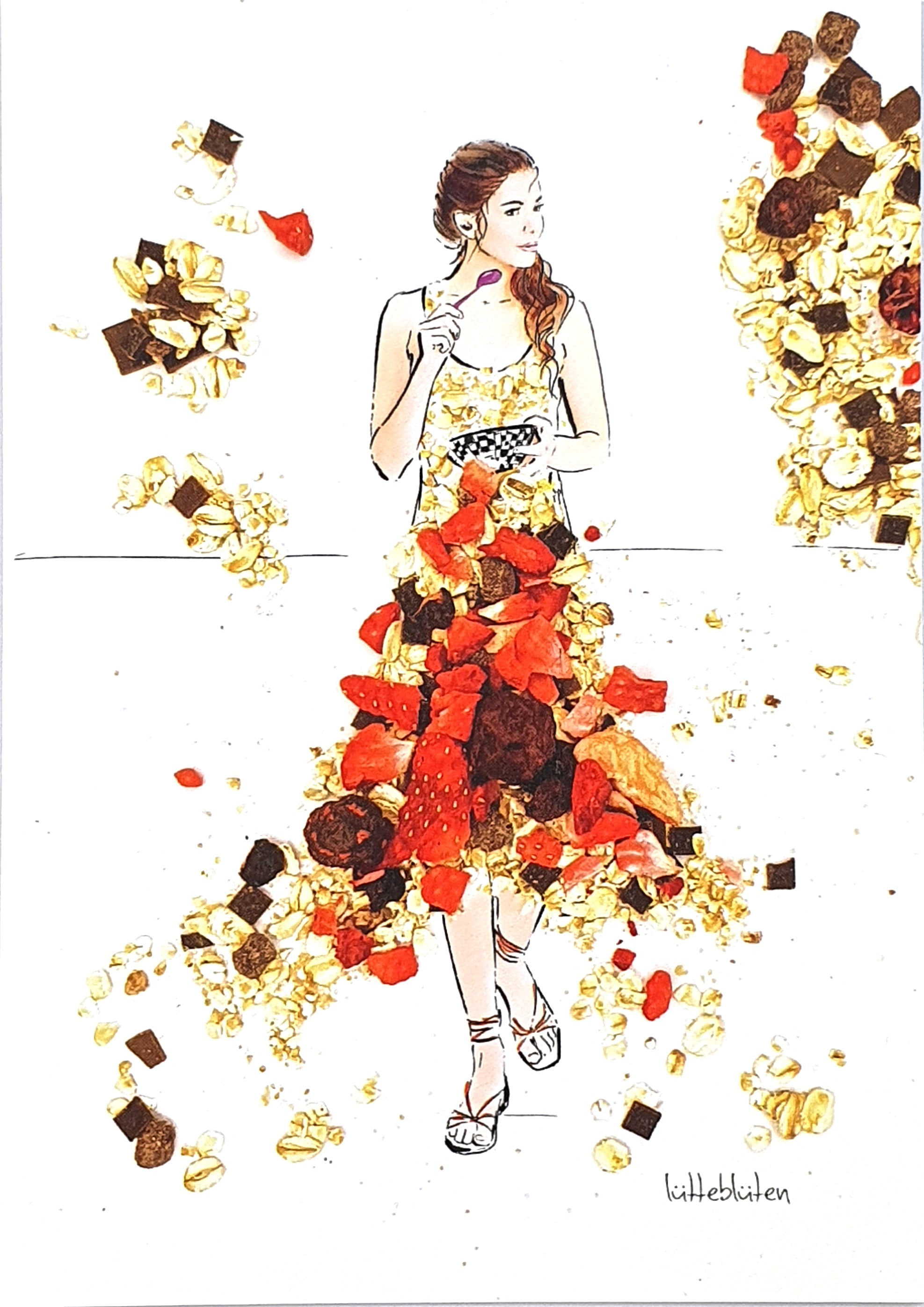 Grußkarte "Frühstück" inkl. Umschlag